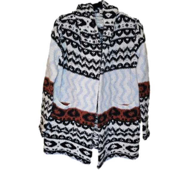 ABERCROMBIE & Fitch Wool and Alpaca blend mixed print sweater Size Small - Picture 1 of 9